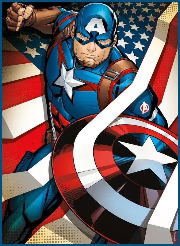 Buffalo Games Marvel Captain America puslespil 100 brikker