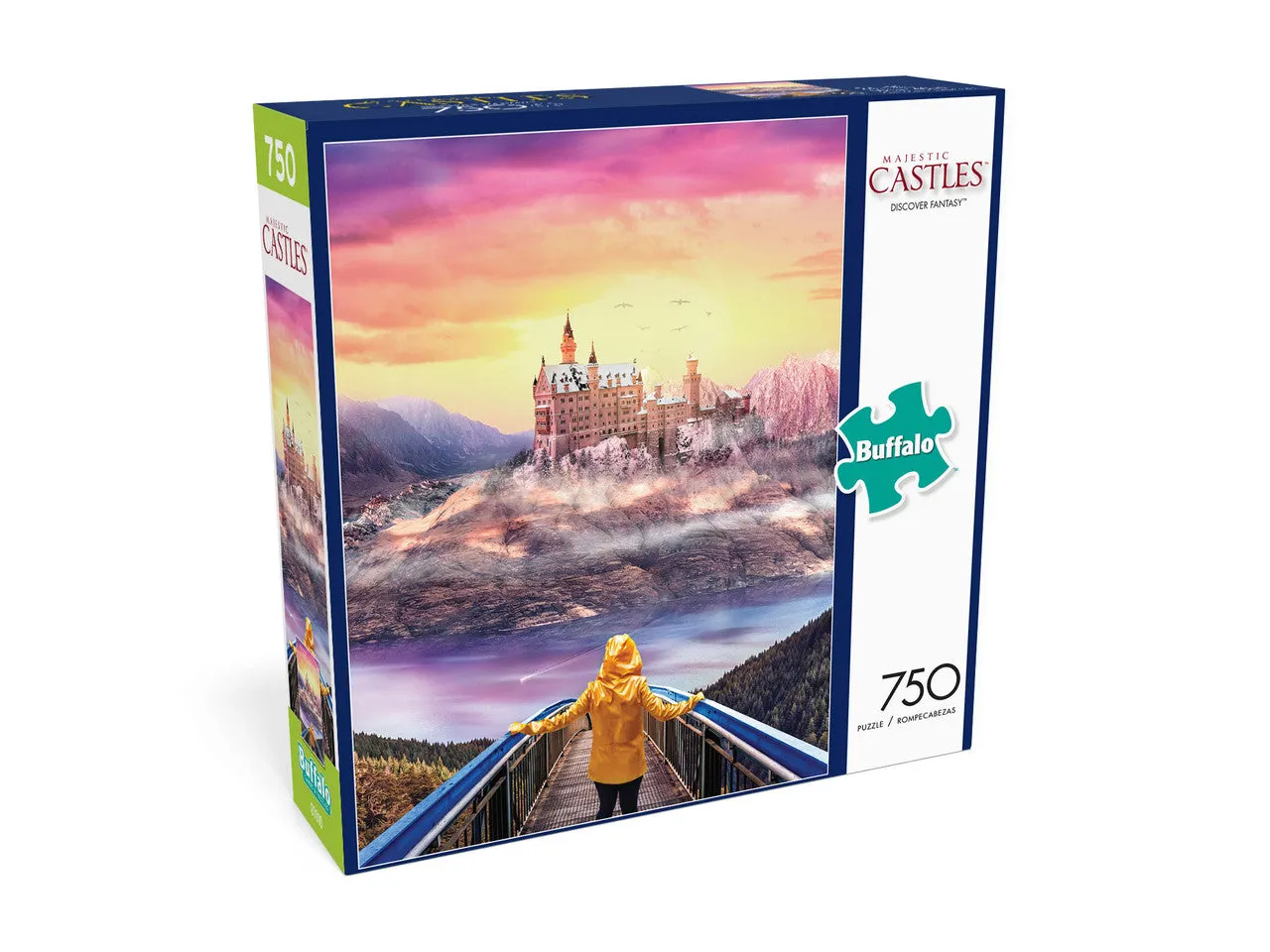 Buffalo Games Majestic Castles Discover Fantasy puslespil 750 slot