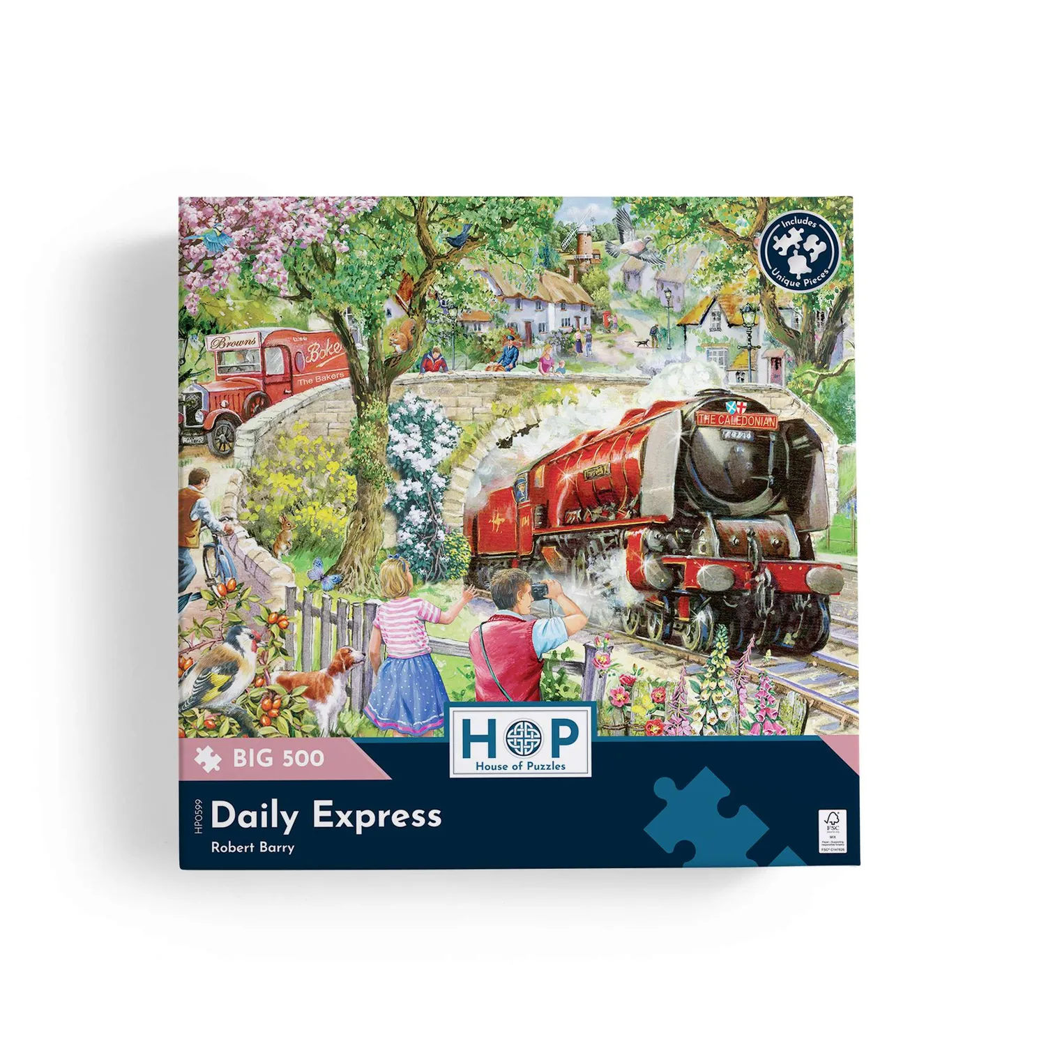 House of Puzzle BIG Daily Express puslespil 500 store brikker tog