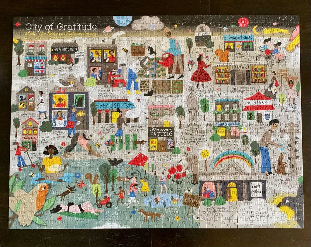 Galison City of Gratitude puslespil 1000 brikker bymotiv