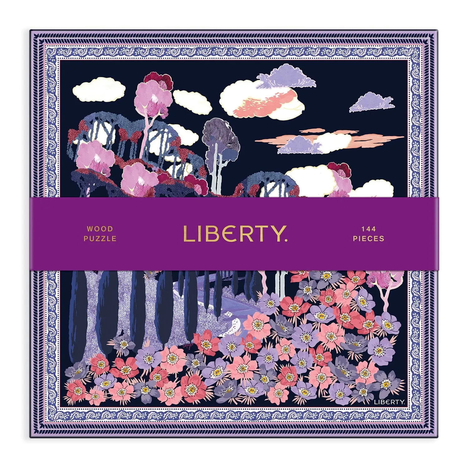 Galison Liberty Bianca træpuslespil 144 brikker blomstret
