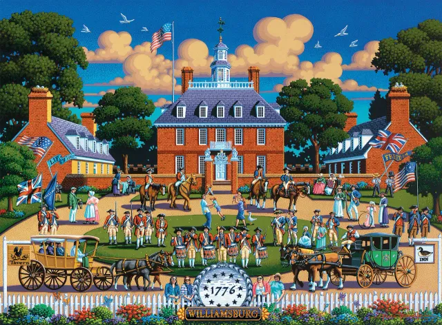 Buffalo Games Eric Dowdle Colonial Williamsburg puslespil 1000 folk-art