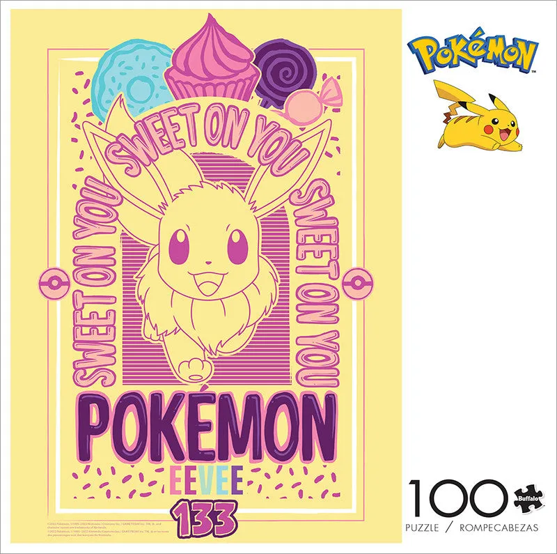 Buffalo Games Pokémon Sweet on You puslespil 100 brikker Eevee