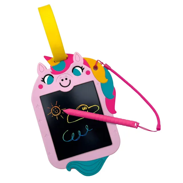 Buffalo Games Scribble Pals Unicorn tegnetavle 4 tommer genanvendelig