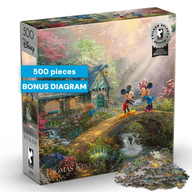 Buffalo Games Silver Select Sweetheart Bridge puslespil 500 brikker Disney