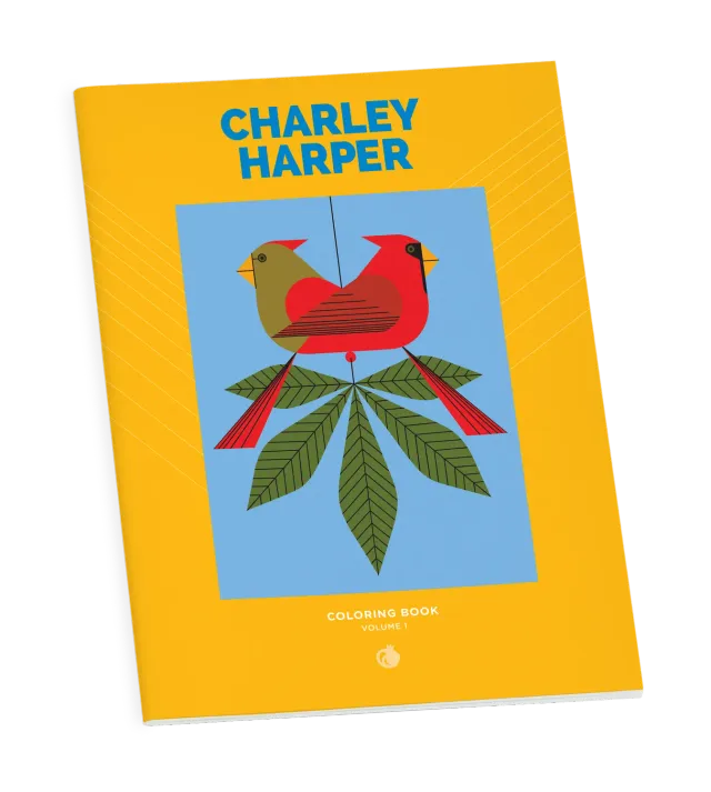 Pomegranate Charley Harper Volume 1 malebog med dyr og fugle
