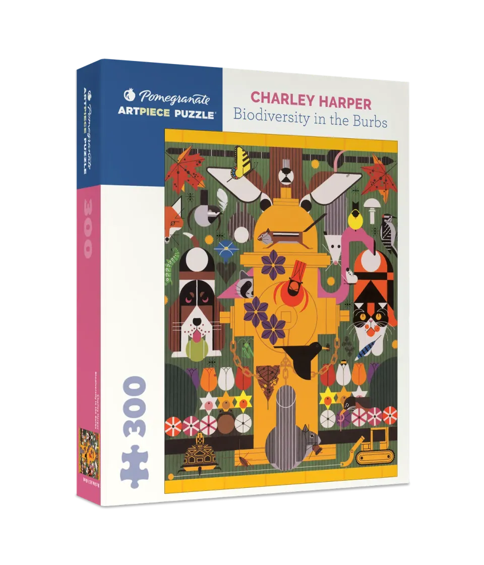 Pomegranate Charley Harper Biodiversity puslespil 300 brikker dyr