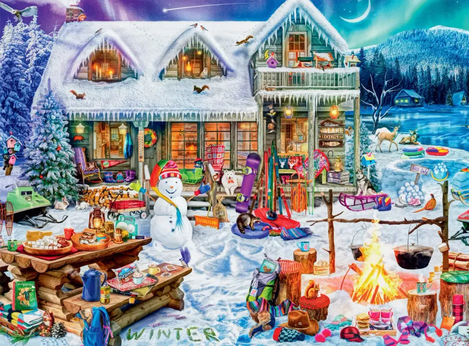 Buffalo Games Winterland Fun puslespil 1000 brikker vinter