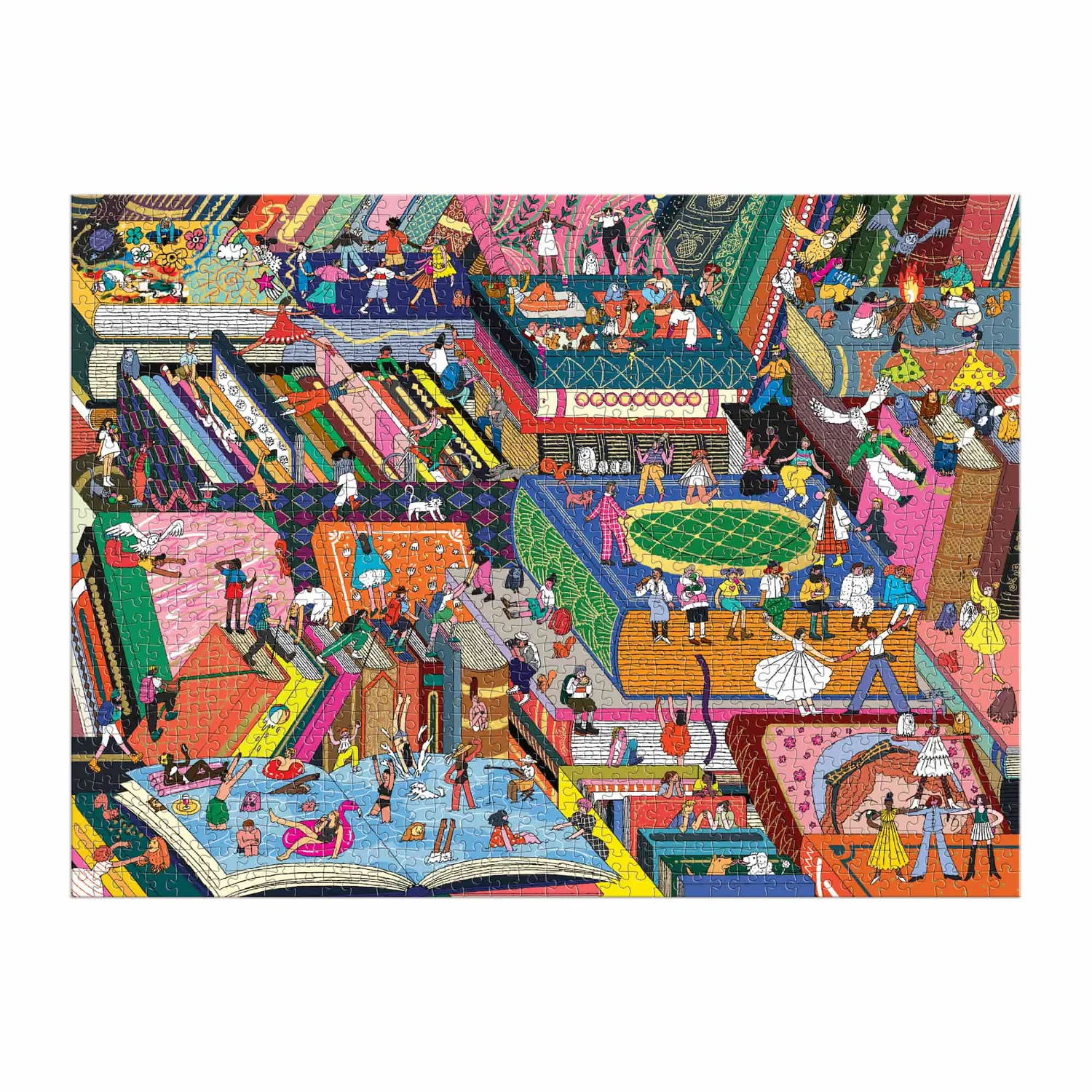 Galison Novel Neighborhood puslespil 1000 brikker folie