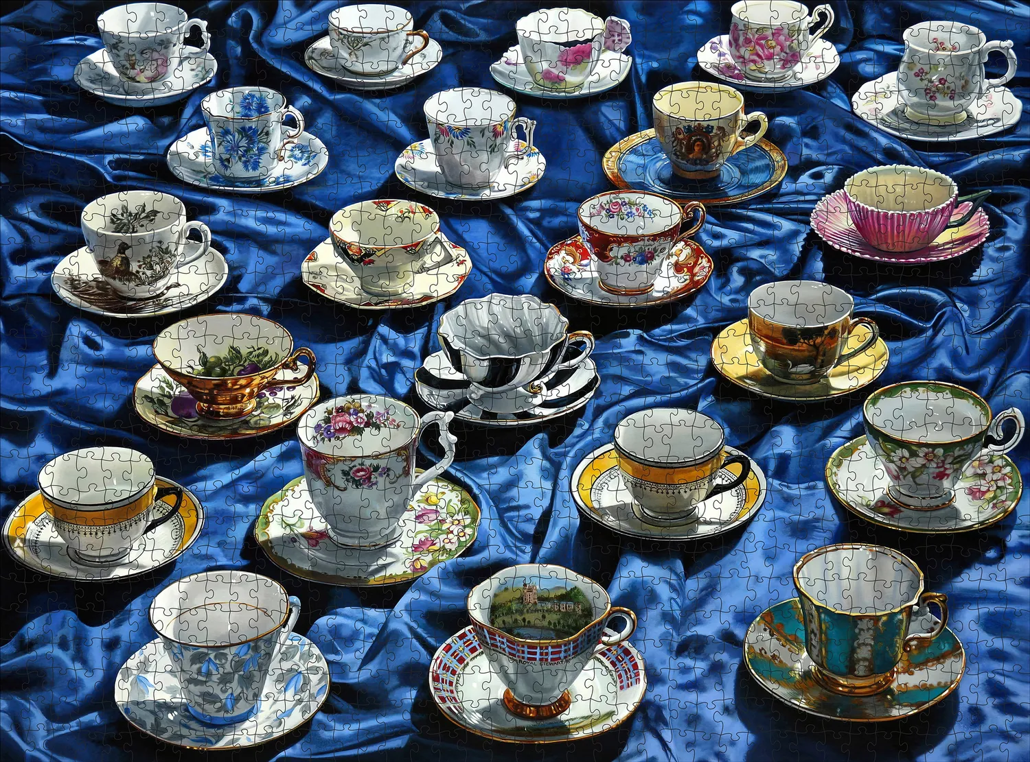 Pomegranate Sherrie Wolf Sea of Tea puslespil 1000 brikker tekopper