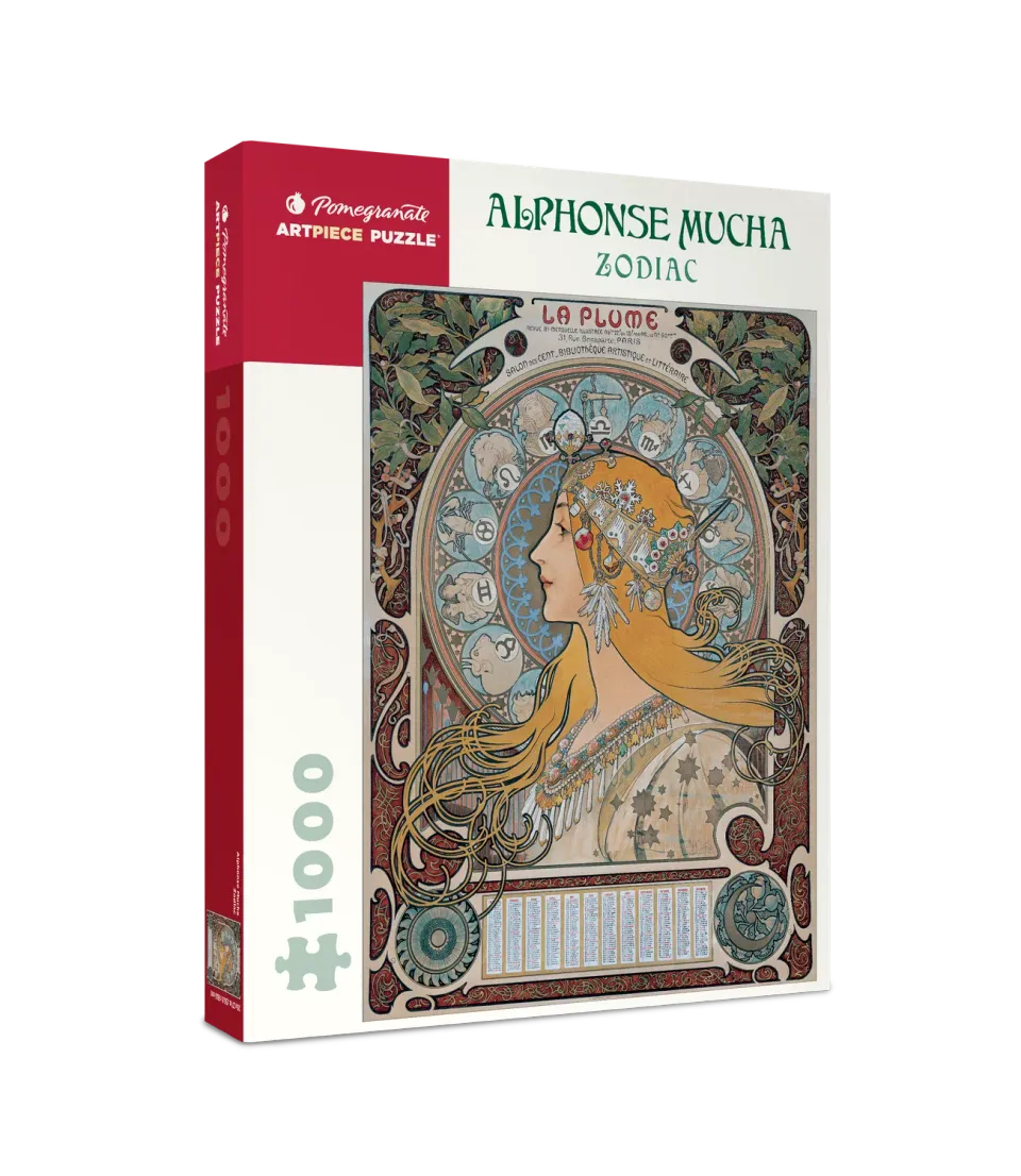 Pomegranate Mucha Zodiac puslespil 1000 brikker art nouveau