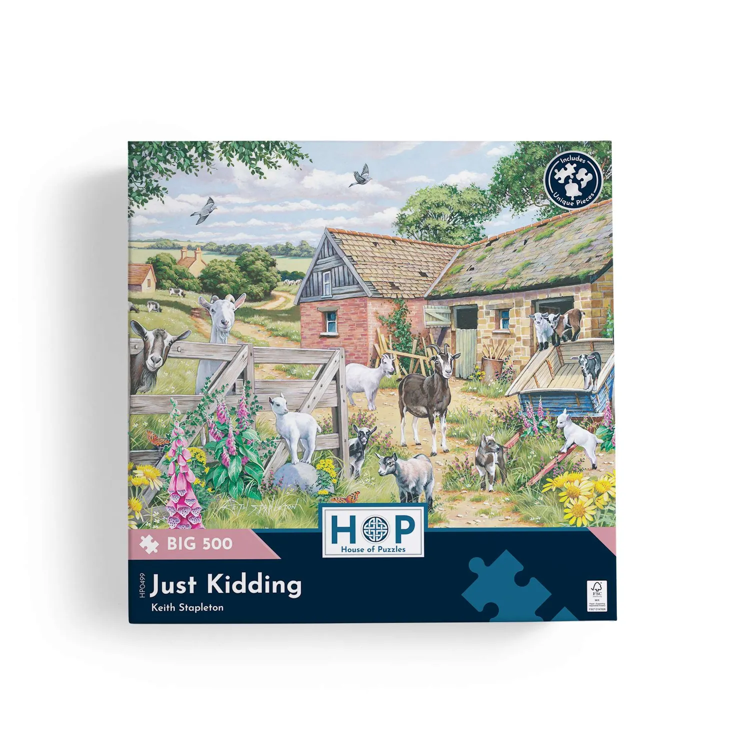House of Puzzles BIG Just Kidding 500 puslespil store brikker