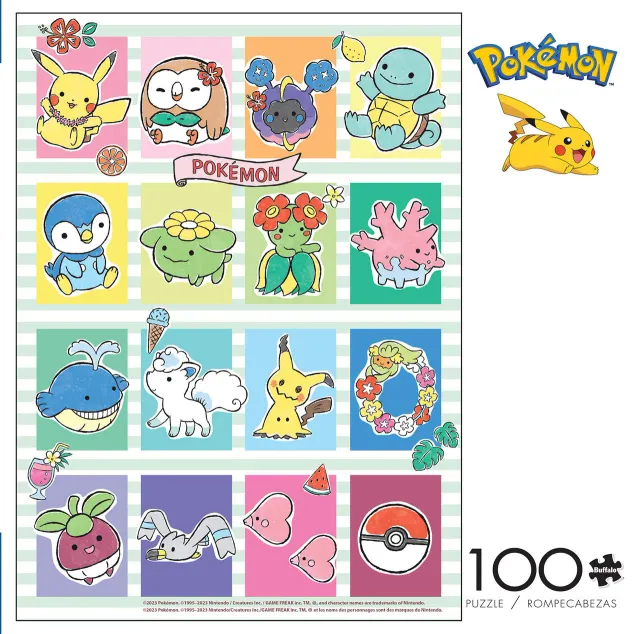 Buffalo Games Pokémon Cuties puslespil 100 brikker børn