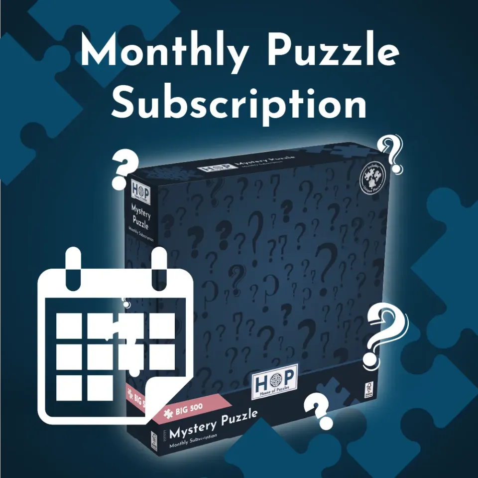 House of Puzzle Monthly Big 500 puslespil abonnement mystery