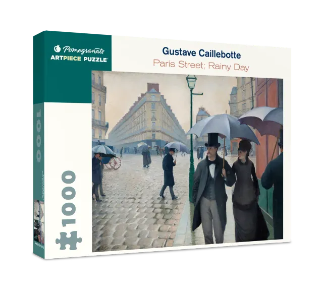 Pomegranate Caillebotte Paris Street puslespil 1000 regn
