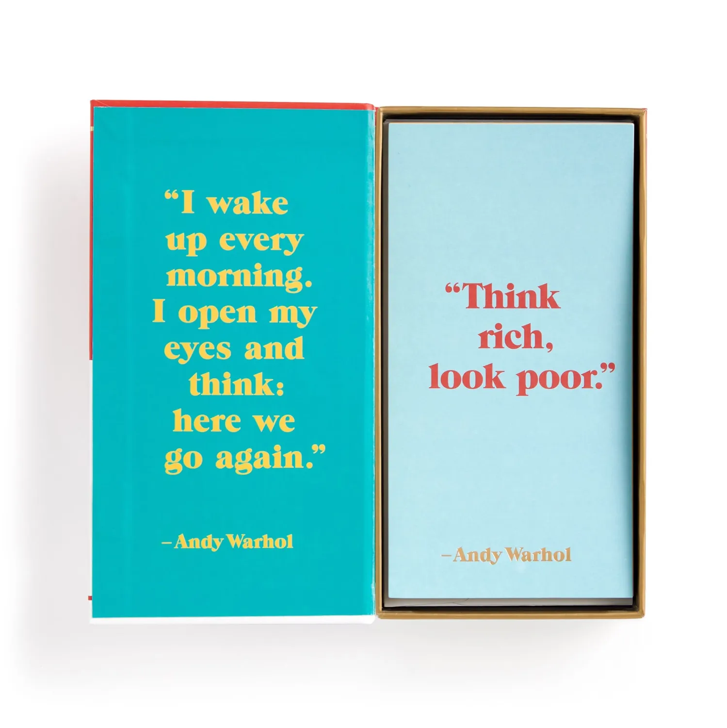 Galison Andy Warhol Philosophy brevkort 24 stk farver