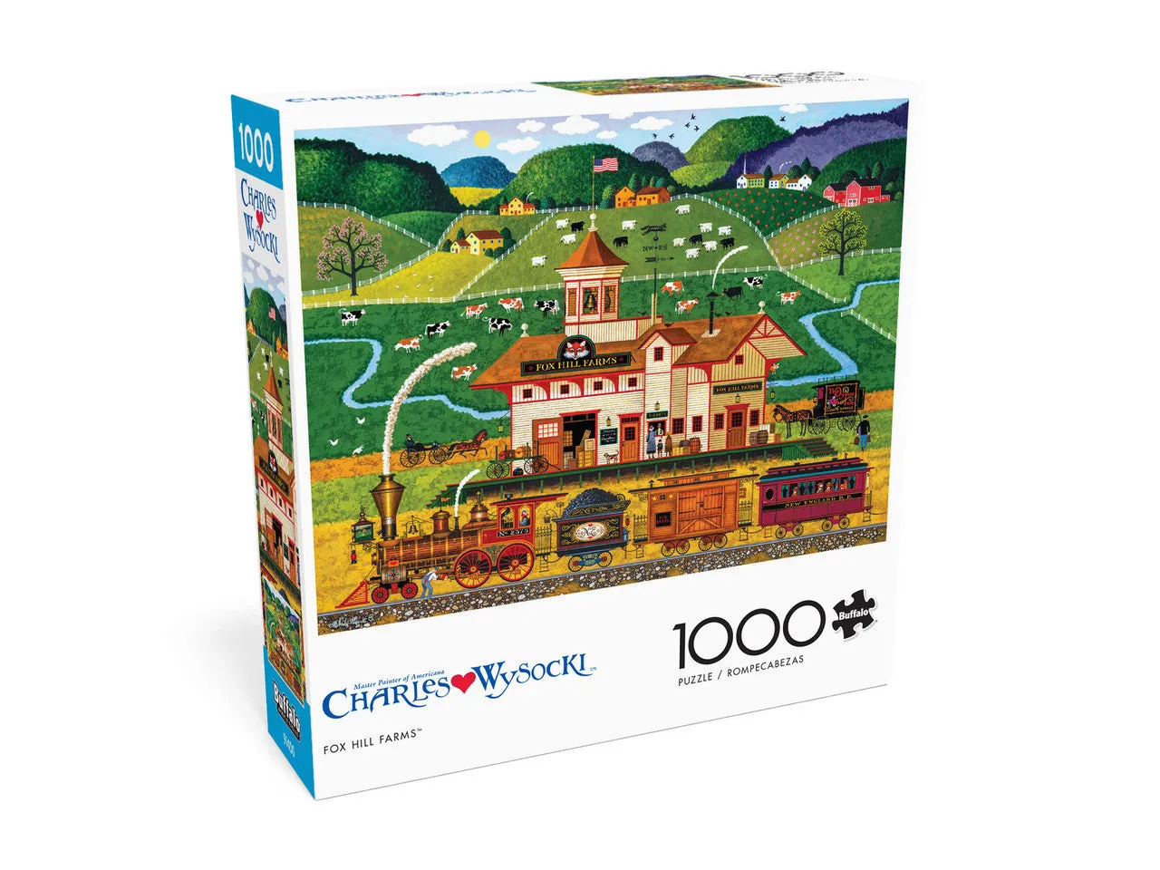 Buffalo Games Charles Wysocki Fox Hill Farms puslespil 1000 brikker