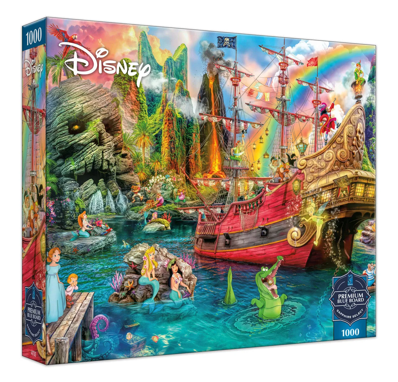 Buffalo Games Sapphire Select Peter Pan Mermaid Lagoon puslespil 1000 Disney