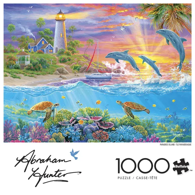 Buffalo Games Hunter Paradise Island puslespil 1000 brikker