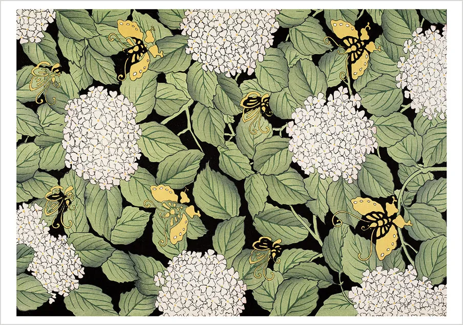 Pomegranate Japanese Decorated Papers kortæske 20 blomster