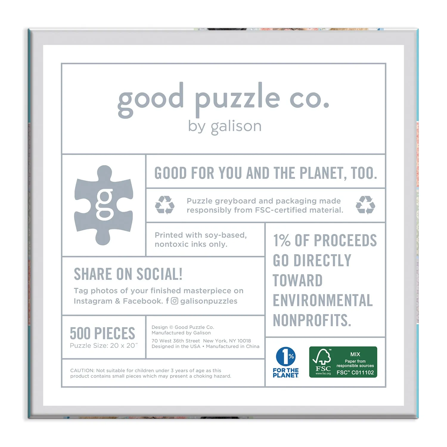 Good Puzzle Co. Dog Portraits 500 brikker puslespil hunde