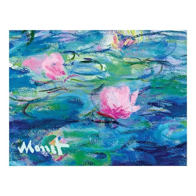 Galison Monet Waterlilies kortæske 12 kort kuverter