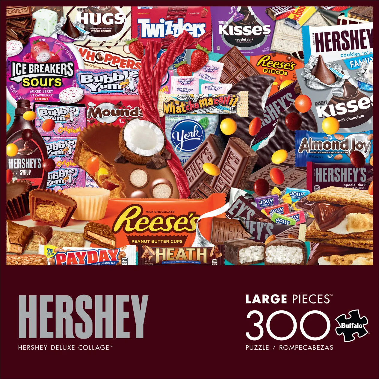 Buffalo Games Hershey Deluxe Collage puslespil 300 store brikker