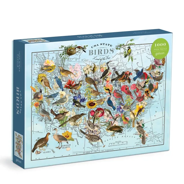 Good Puzzle Co. Wendy Gold State Birds 1000 puslespil fugle