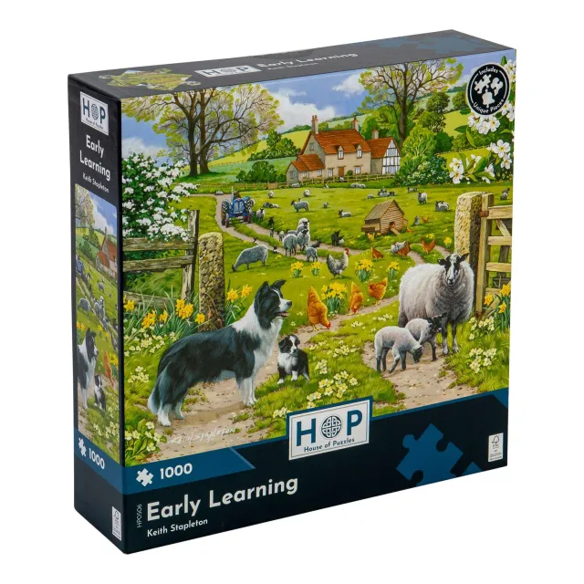 House of Puzzle Early Learning puslespil 1000 brikker læring