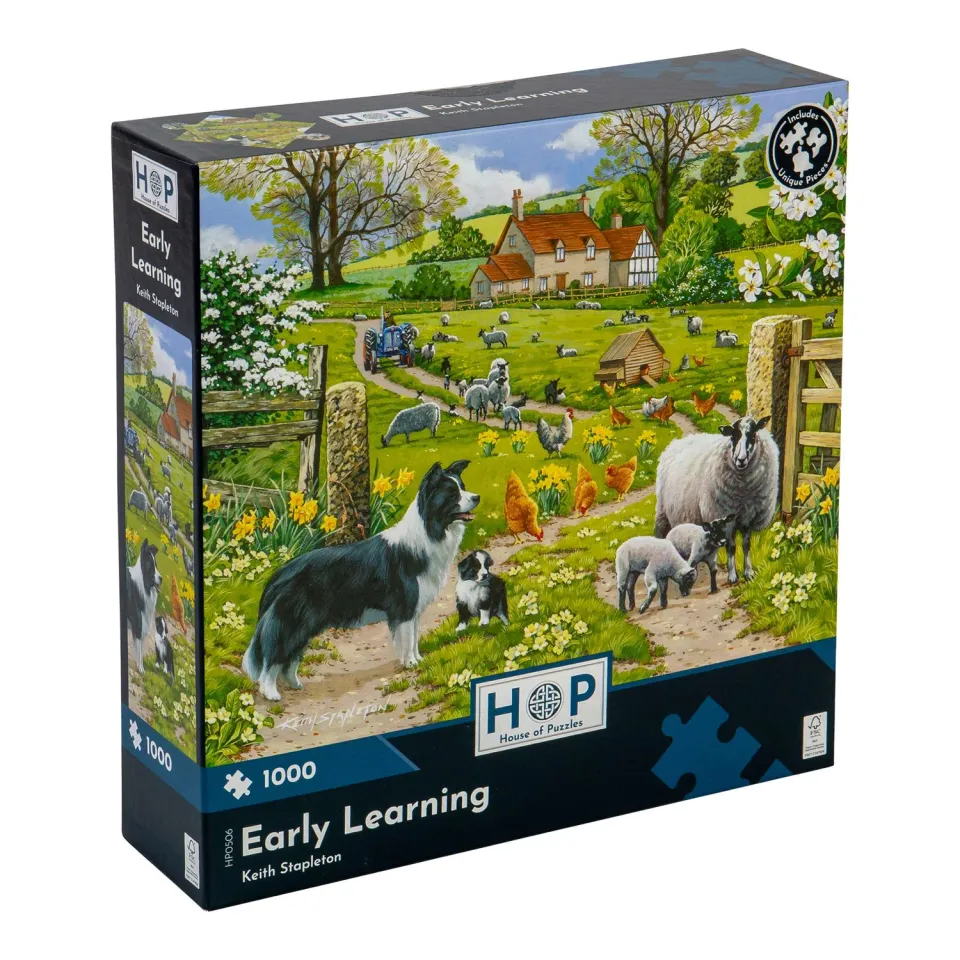 House of Puzzles Early Learning 1000 puslespil bondegård