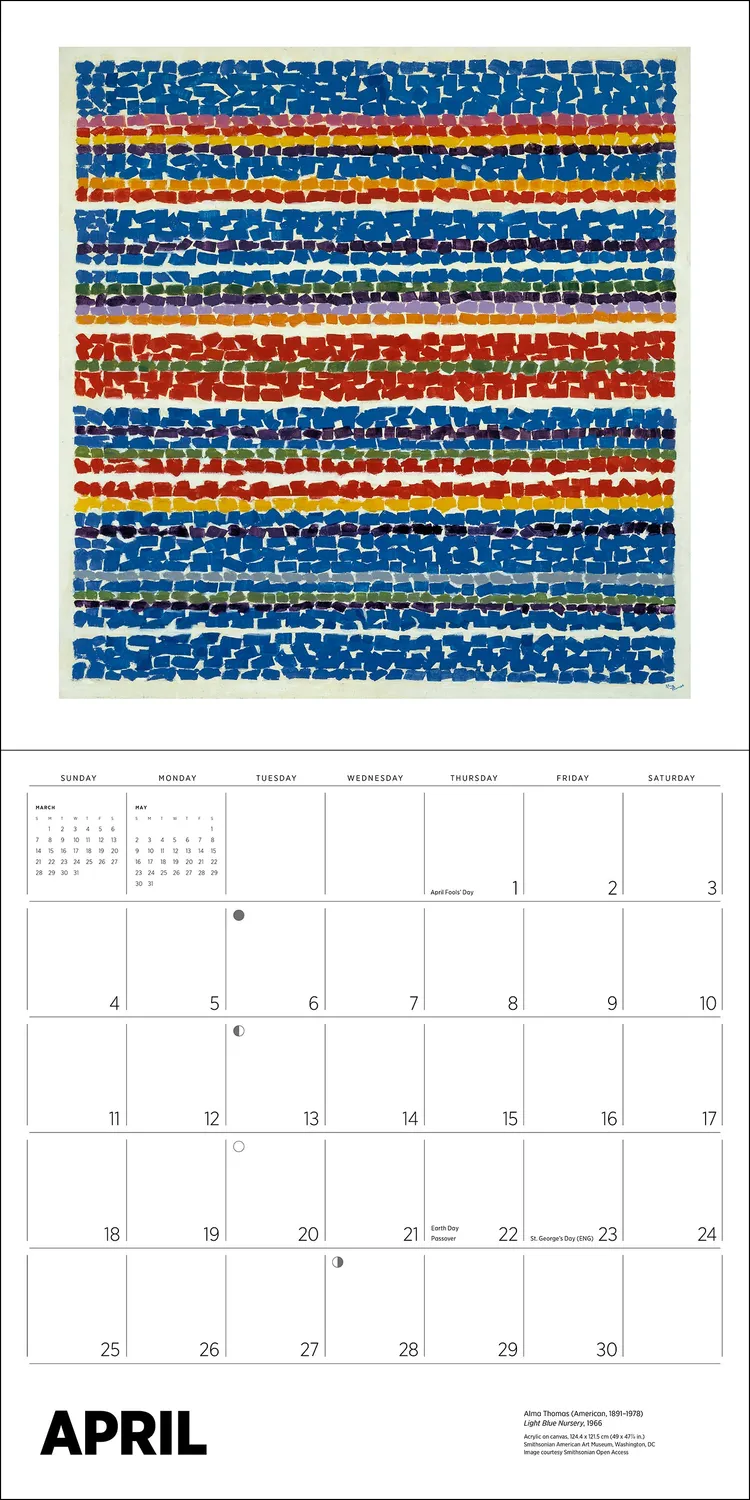 Pomegranate Alma Thomas 2027 vægkalender abstrakt