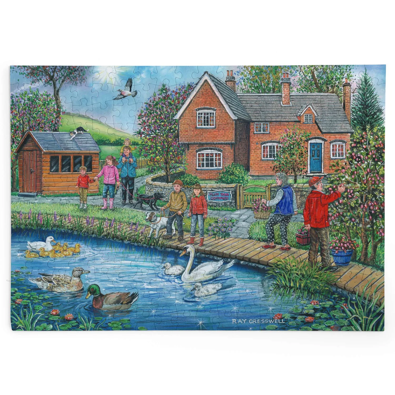 House of Puzzles Plum Cottage puslespil BIG 250 sommerhus
