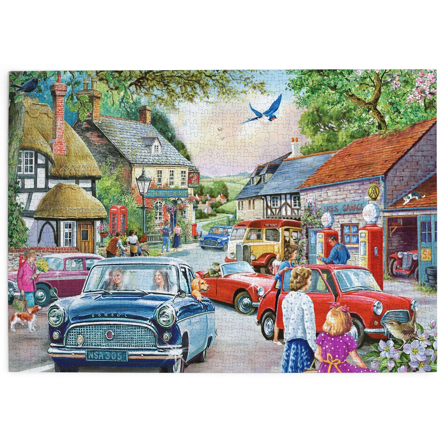 House of Puzzles Five Bob A Gallon puslespil 1000 landsby