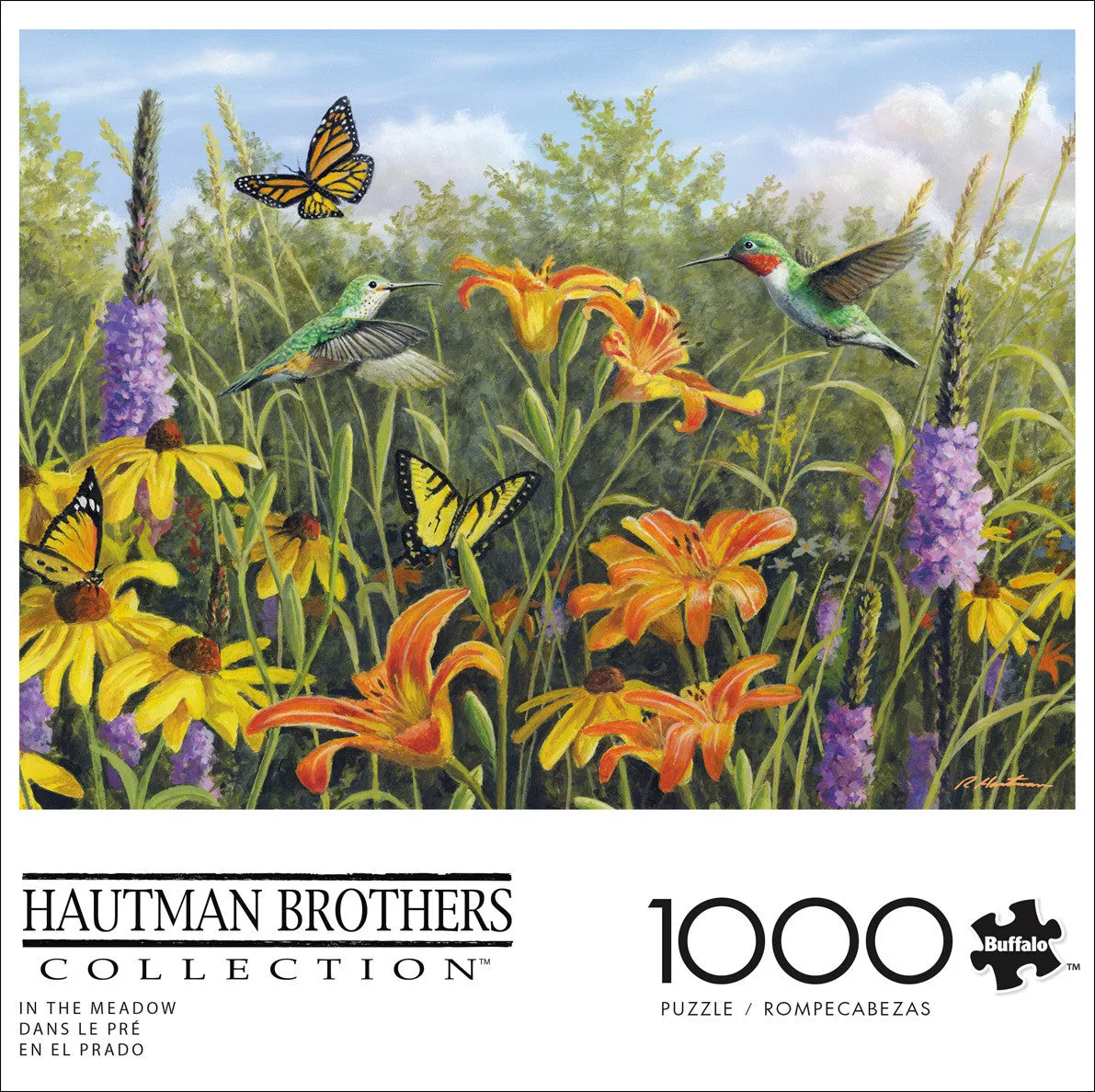 Buffalo Games In the Meadow puslespil 1000 brikker blomster