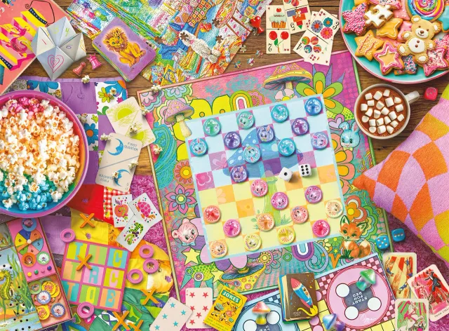 Buffalo Games Kitschy Game Night 1000 brikker puslespil