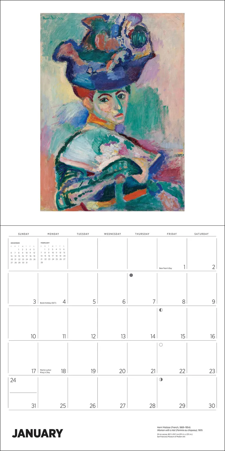 Pomegranate Henri Matisse 2027 vægkalender kunst