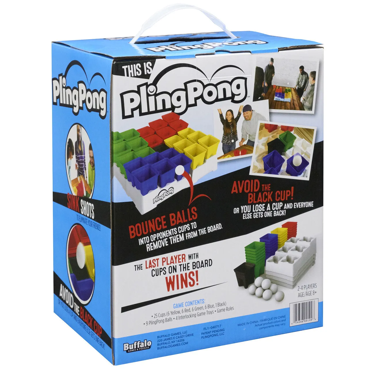 Buffalo Games PlingPong festspil 25 kopper familiespil