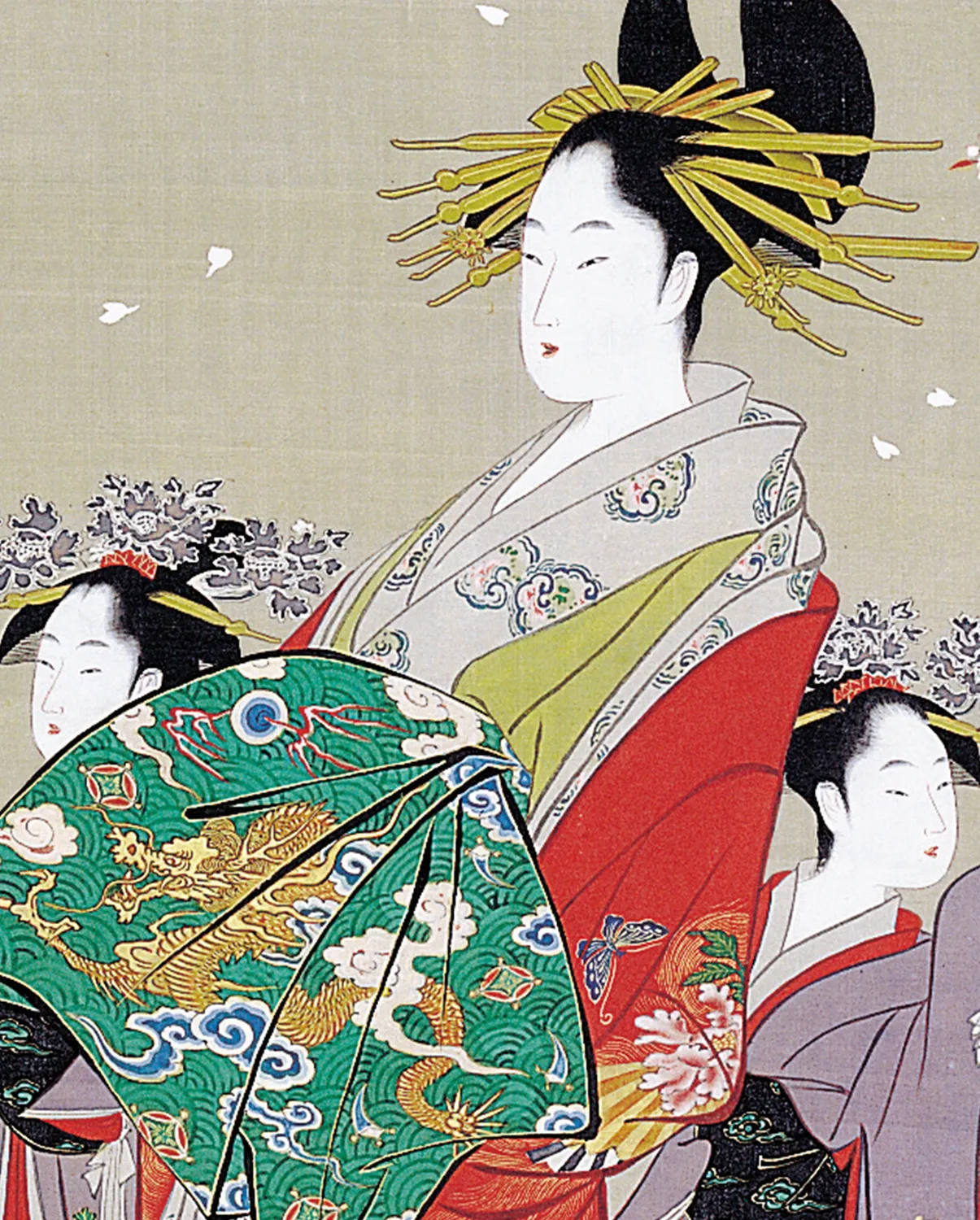 Pomegranate Hosoda Eishi Beauties of the Seasons bogmærke