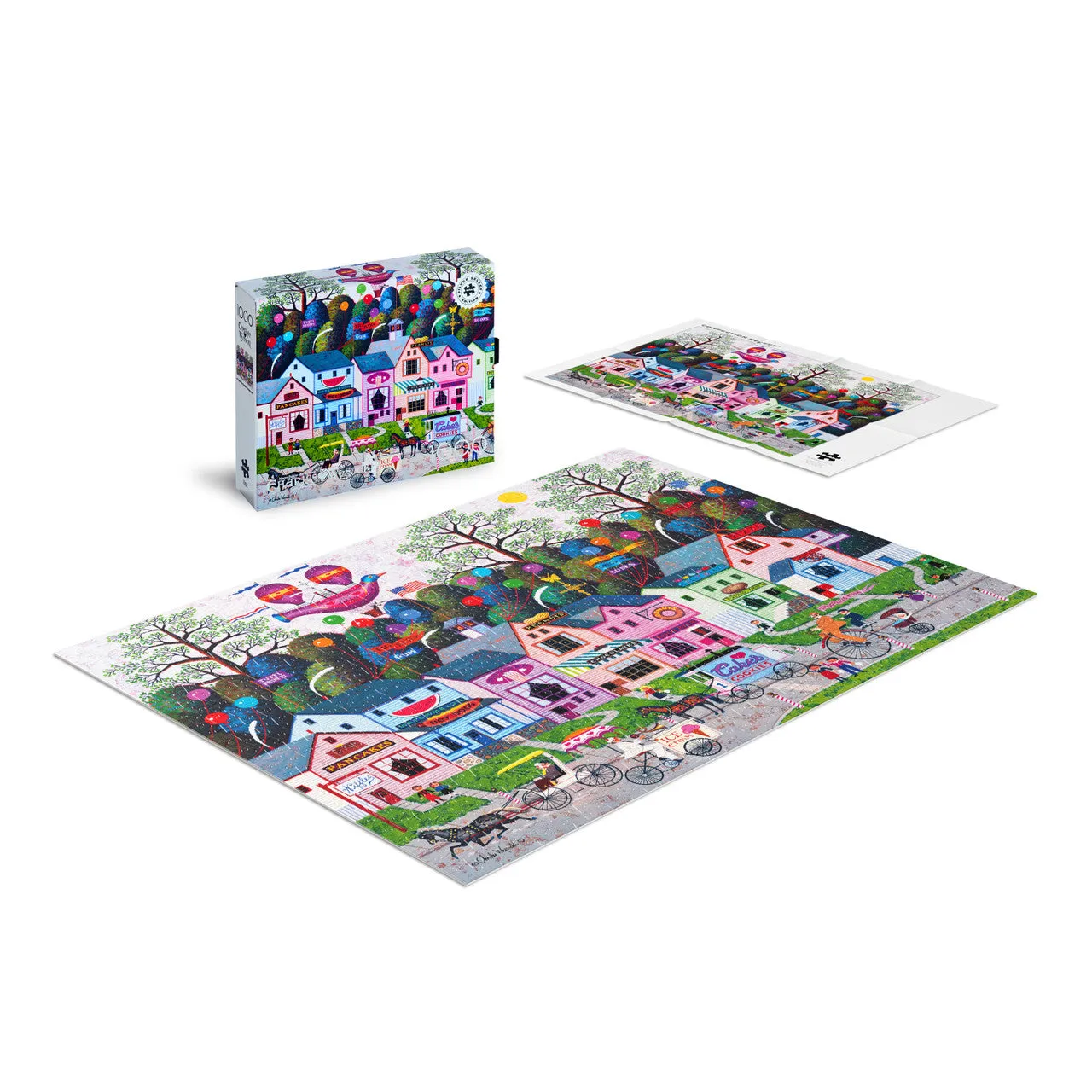 Buffalo Games Silver Select Confection Street puslespil 1000 brikker slikgade