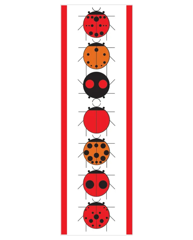 Pomegranate Charley Harper Ladybug Sampler bogmærke mariehøne