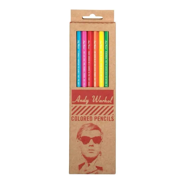 Galison Andy Warhol Philosophy farveblyanter 8 stk citat