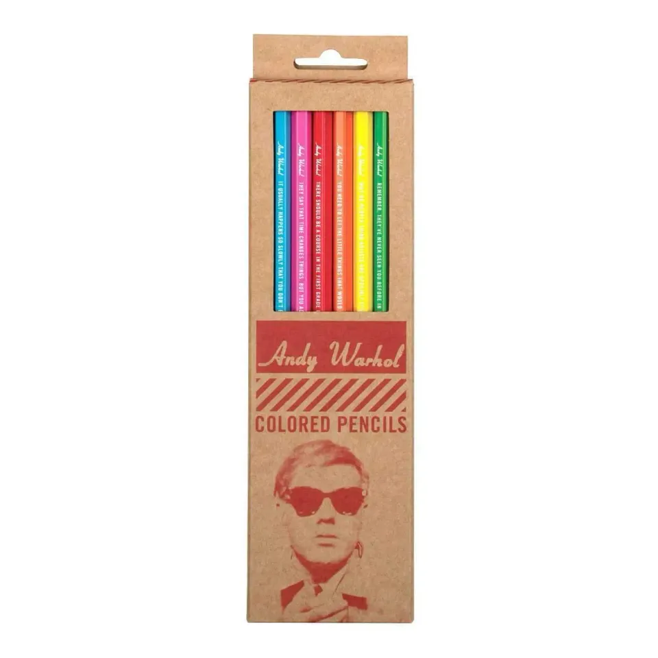Galison Andy Warhol Philosophy farveblyanter 8 stk citat