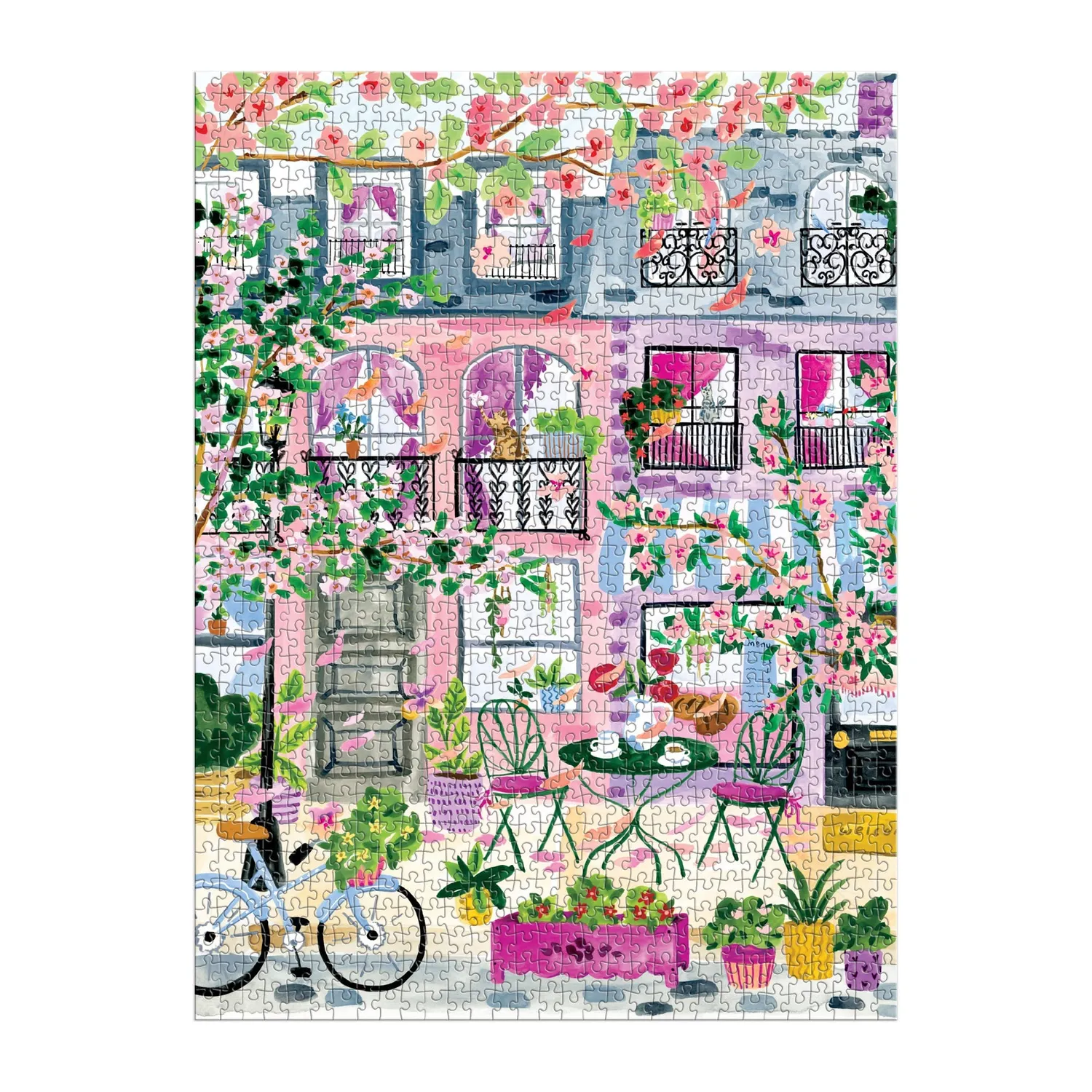 Good Puzzle Co. Cherry Lane Blossoms puslespil 1000 brikker forår