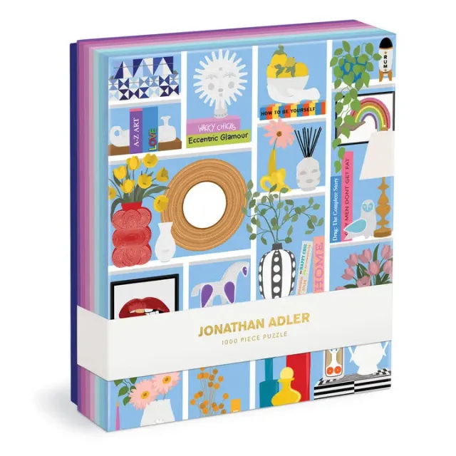 Jonathan Adler Shelfie puslespil 1000 brikker stuehylde