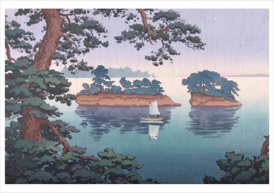 Pomegranate Tsuchiya Koitsu Spring Rain at Matsushima kort