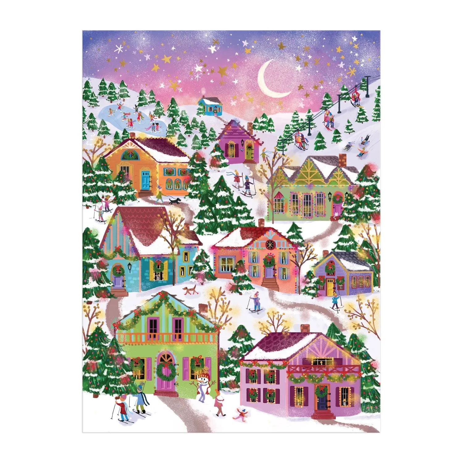 Joy Laforme Snowcap Village puslespil 1000 brikker folie