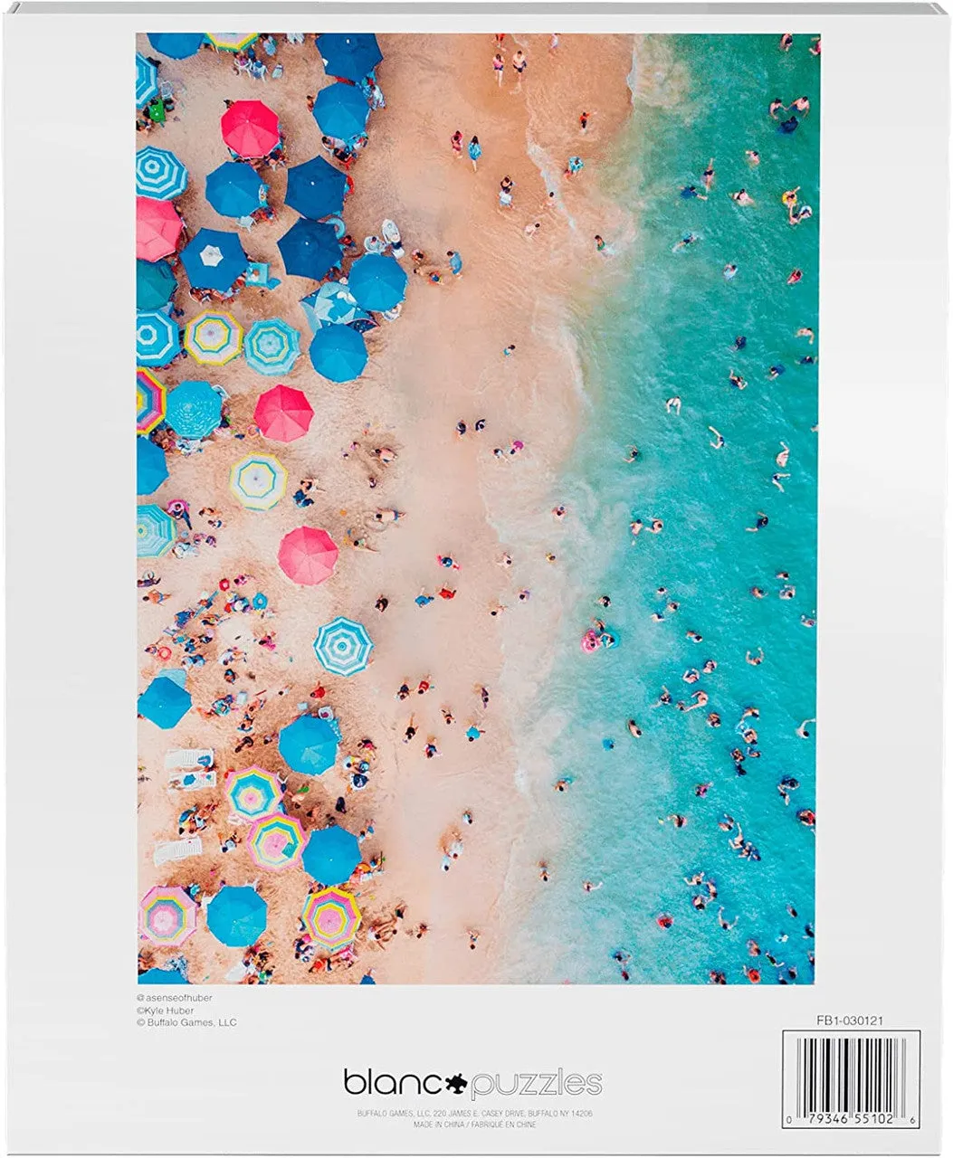 Buffalo Games blanc Day at the Beach puslespil 500 brikker strand