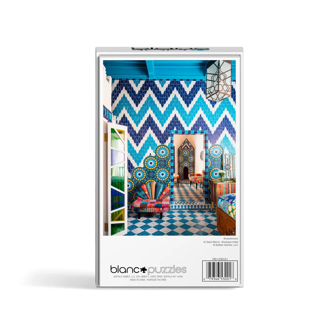 Blanc Moroccan Tiles puslespil 300 brikker flisemønster