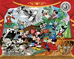 Buffalo Games Silver Select Mickey Through the Years puslespil 1000 brikker Disney