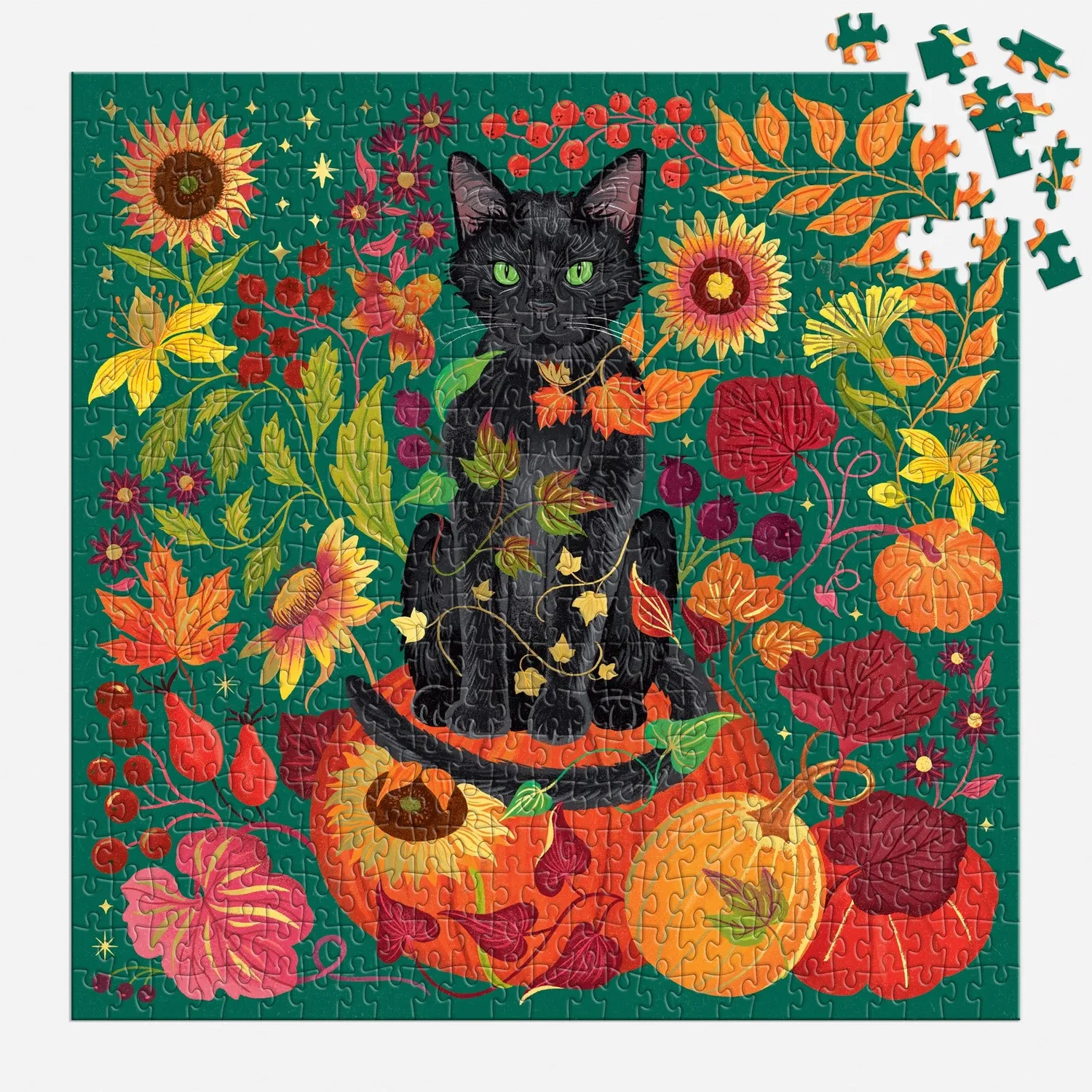 Galison Dawn Cooper Whiskers of Autumn puslespil 500 brikker